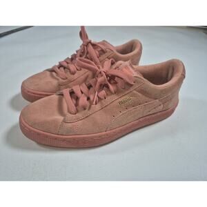 Puma Suede Classic Peach Pink Lightweight Comfort Casual Sneakers Size 7C